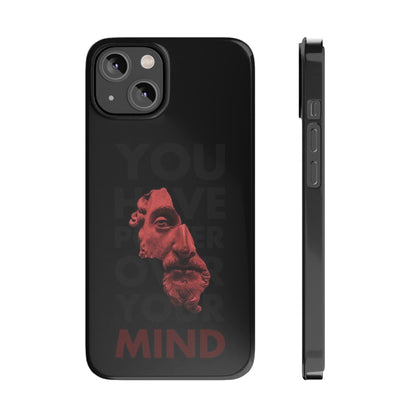 The Power Within: Red Sculpture Reflection Slim iPhone Cases - SmartHomeGoodies