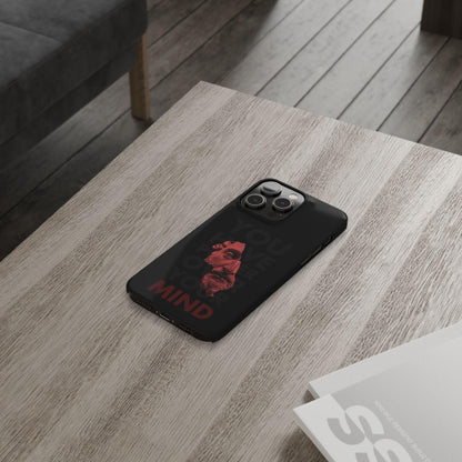 The Power Within: Red Sculpture Reflection Slim iPhone Cases - SmartHomeGoodies