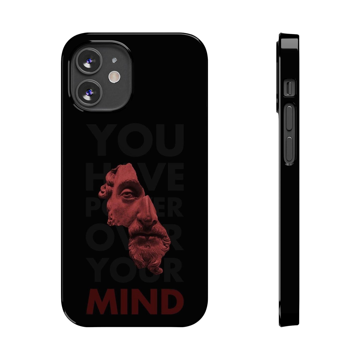 The Power Within: Red Sculpture Reflection Slim iPhone Cases - SmartHomeGoodies