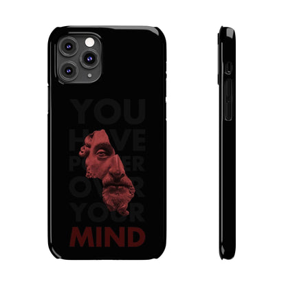 The Power Within: Red Sculpture Reflection Slim iPhone Cases - SmartHomeGoodies