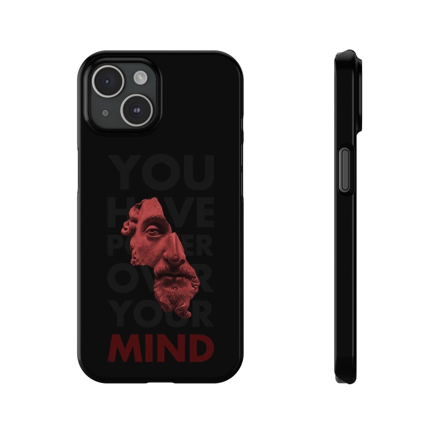 The Power Within: Red Sculpture Reflection Slim iPhone Cases - SmartHomeGoodies
