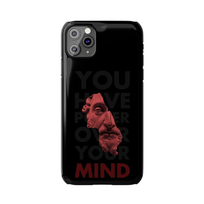 The Power Within: Red Sculpture Reflection Slim iPhone Cases - SmartHomeGoodies