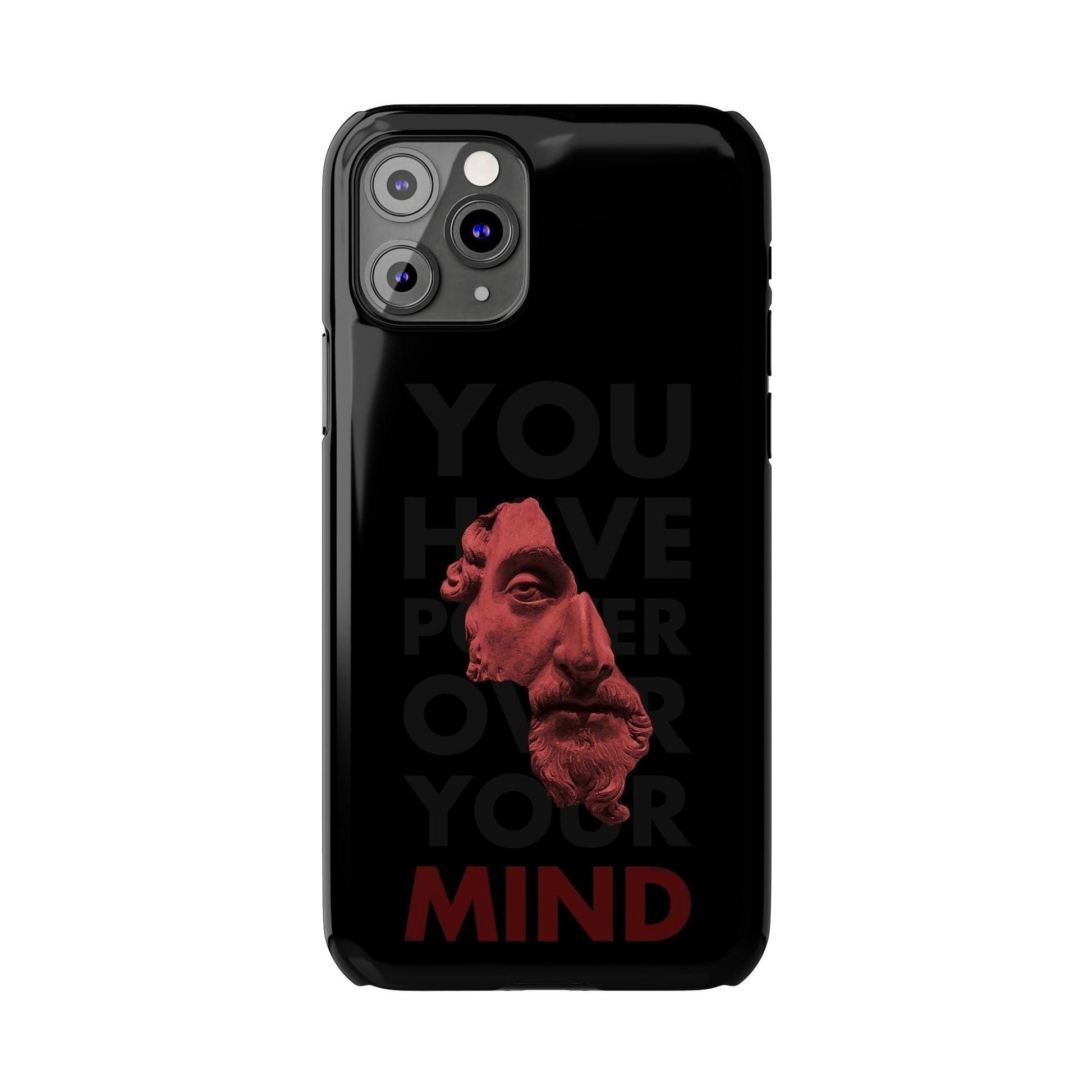 The Power Within: Red Sculpture Reflection Slim iPhone Cases - SmartHomeGoodies