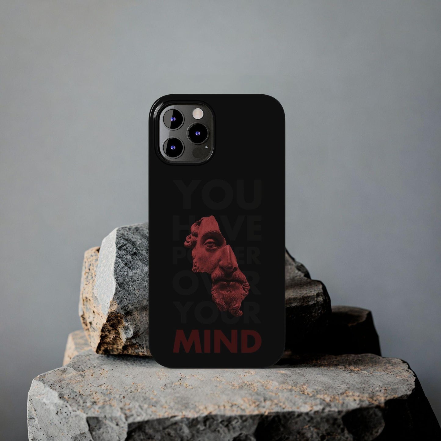 The Power Within: Red Sculpture Reflection Slim iPhone Cases - SmartHomeGoodies