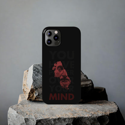 The Power Within: Red Sculpture Reflection Slim iPhone Cases - SmartHomeGoodies