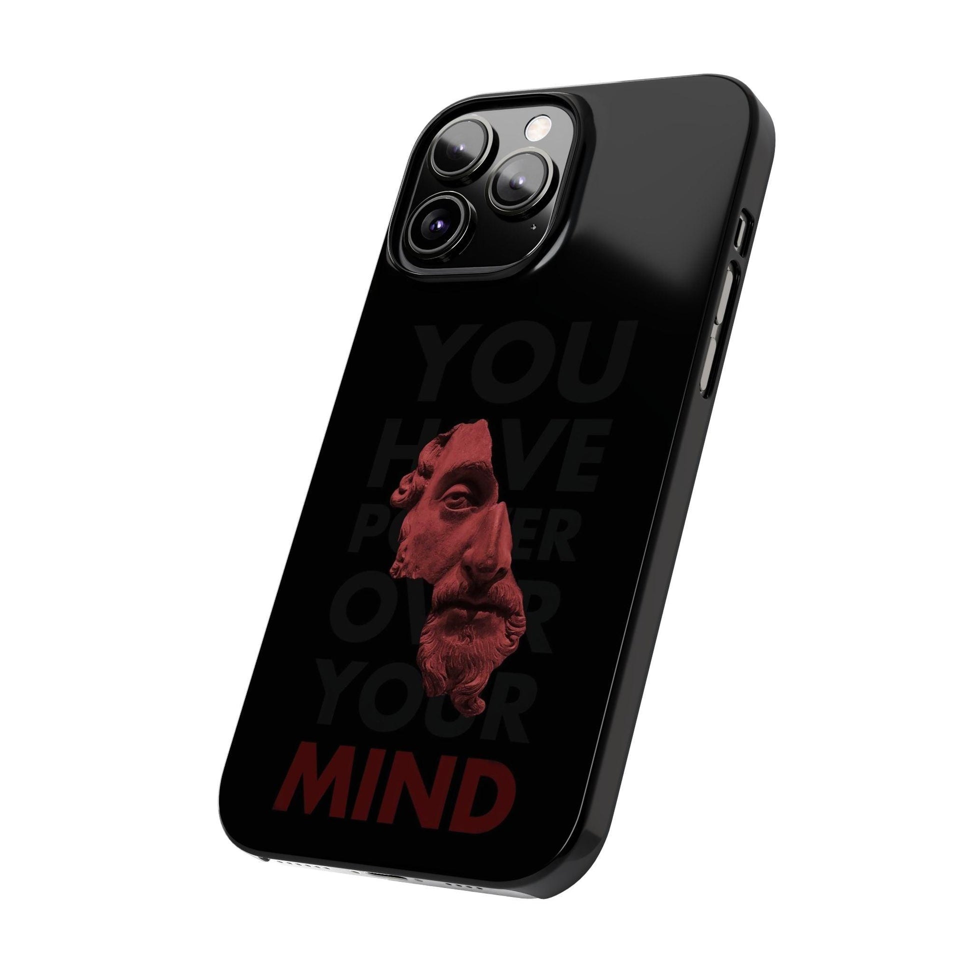 The Power Within: Red Sculpture Reflection Slim iPhone Cases - SmartHomeGoodies