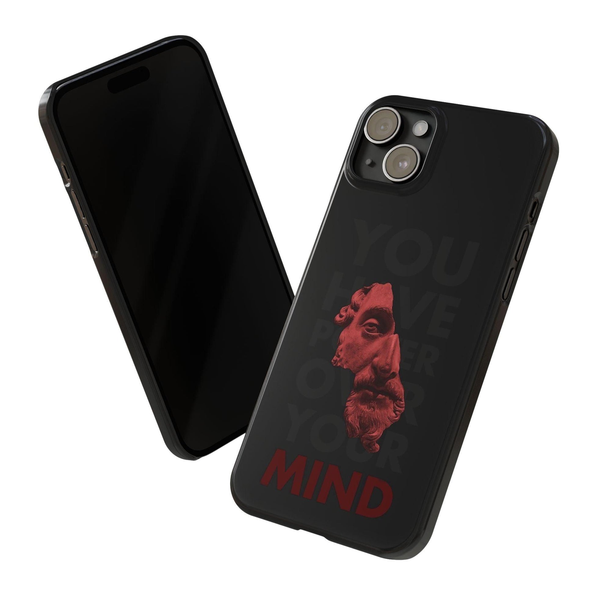 The Power Within: Red Sculpture Reflection Slim iPhone Cases - SmartHomeGoodies