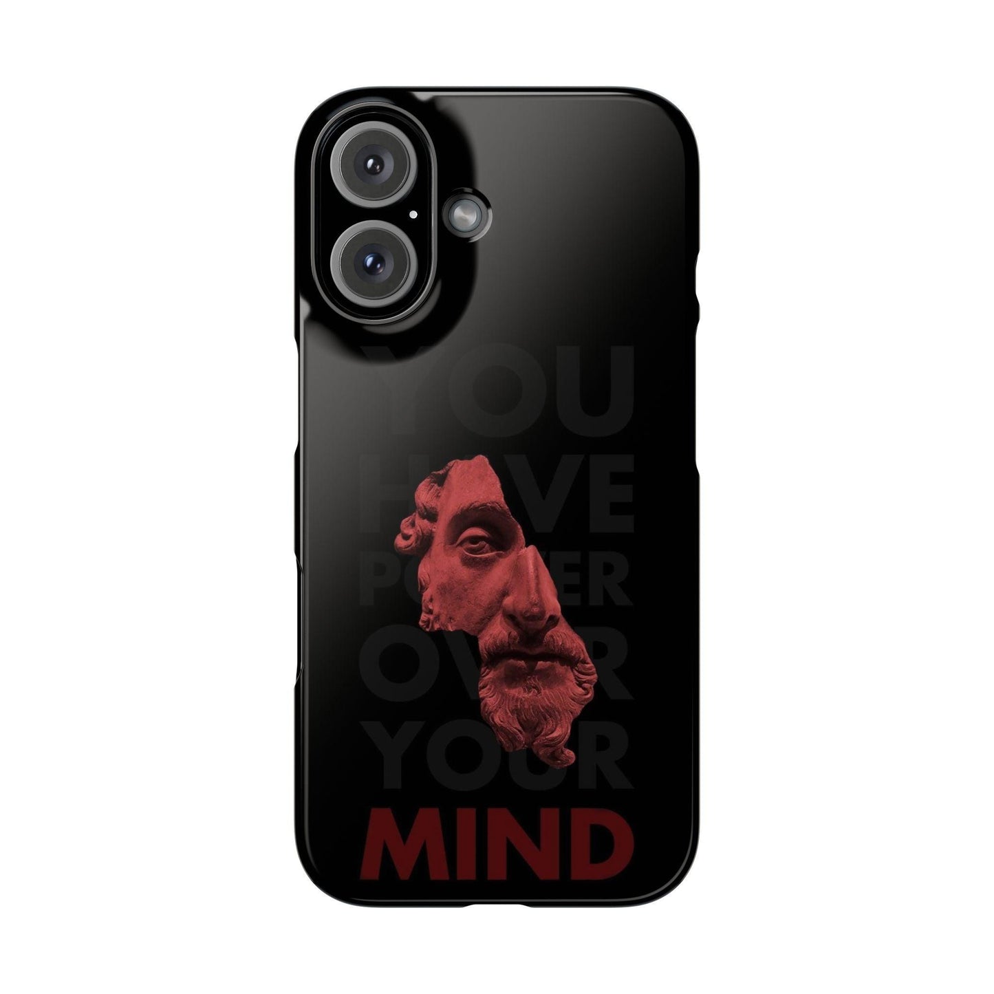 The Power Within: Red Sculpture Reflection Slim iPhone Cases - SmartHomeGoodies