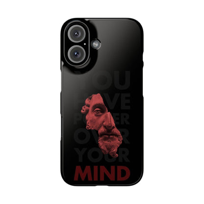 The Power Within: Red Sculpture Reflection Slim iPhone Cases - SmartHomeGoodies