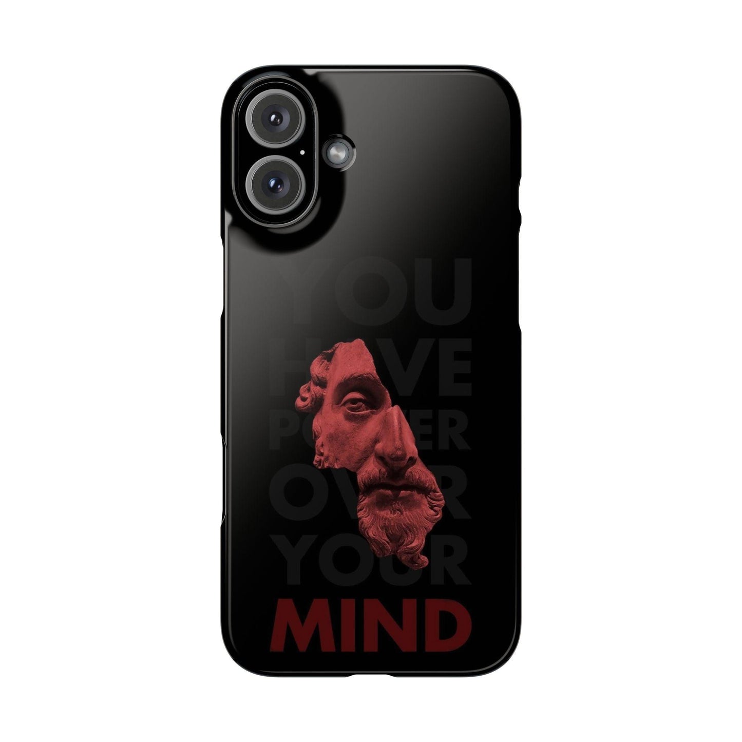 The Power Within: Red Sculpture Reflection Slim iPhone Cases - SmartHomeGoodies