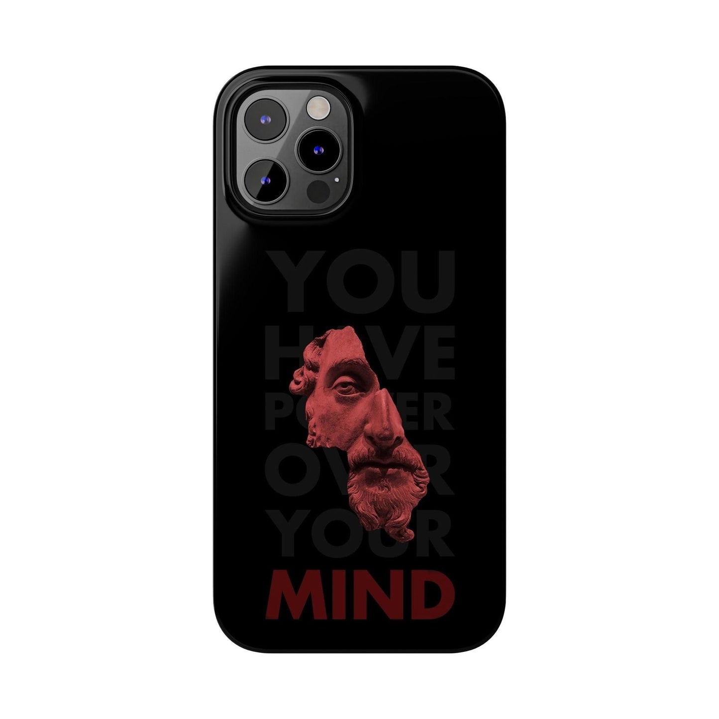 The Power Within: Red Sculpture Reflection Slim iPhone Cases - SmartHomeGoodies