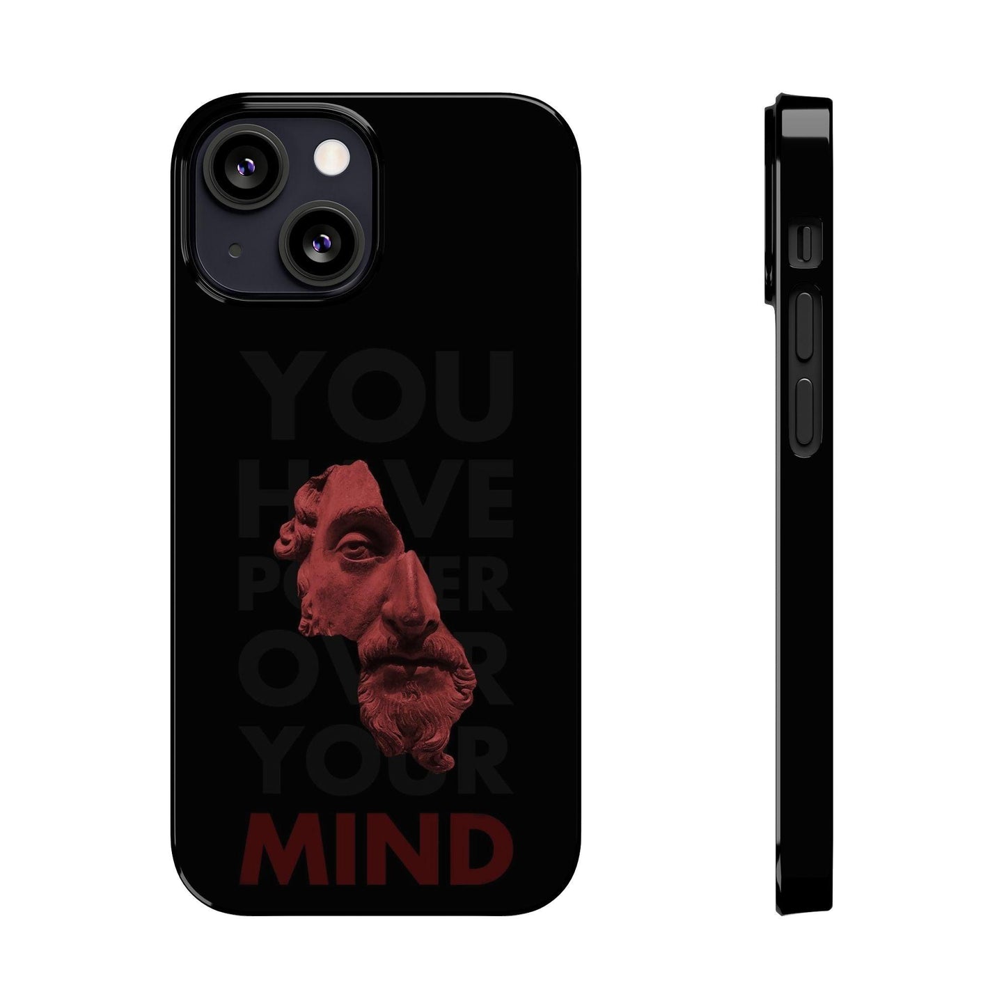 The Power Within: Red Sculpture Reflection Slim iPhone Cases - SmartHomeGoodies