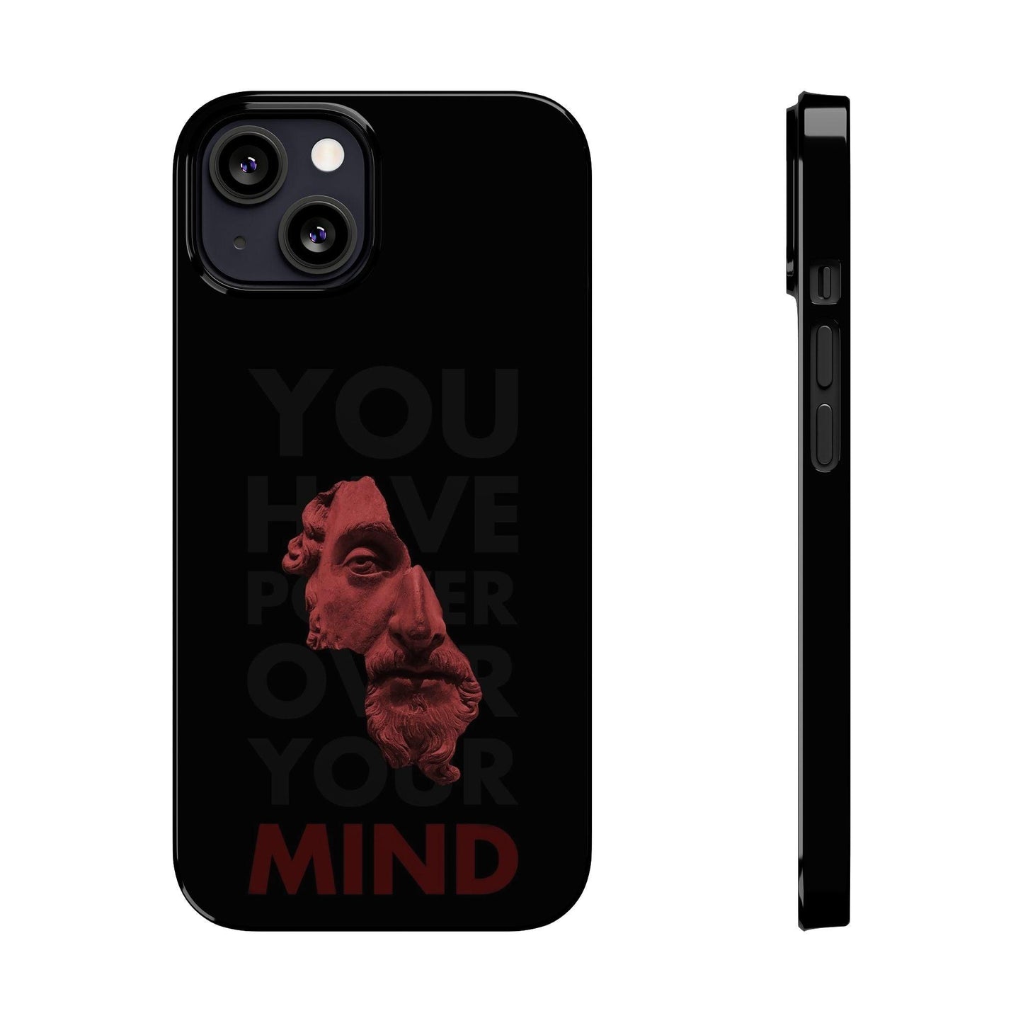 The Power Within: Red Sculpture Reflection Slim iPhone Cases - SmartHomeGoodies