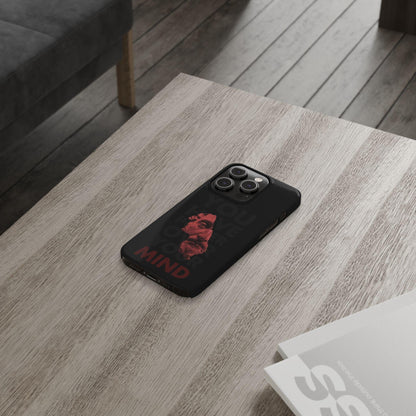 The Power Within: Red Sculpture Reflection Slim iPhone Cases - SmartHomeGoodies