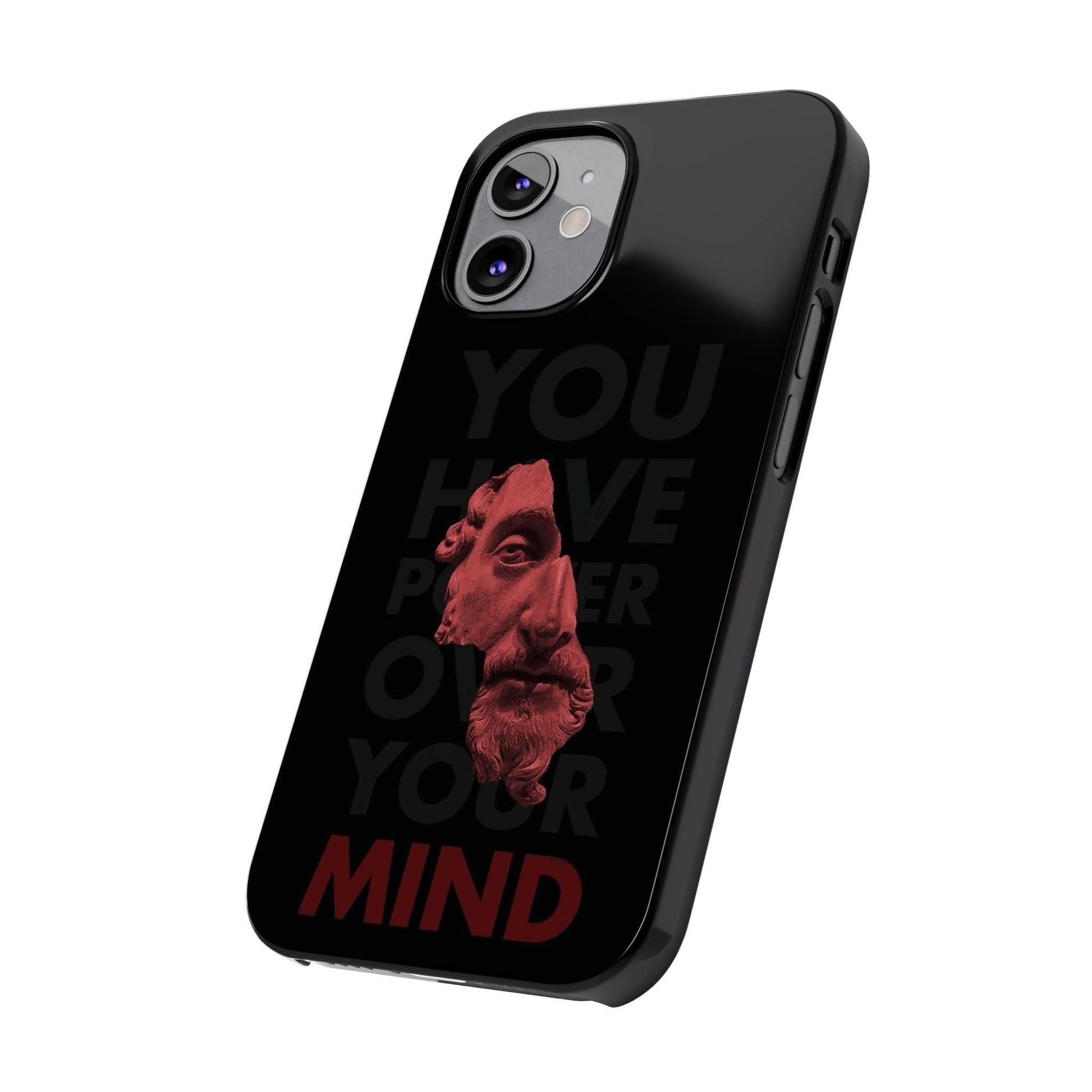 The Power Within: Red Sculpture Reflection Slim iPhone Cases - SmartHomeGoodies