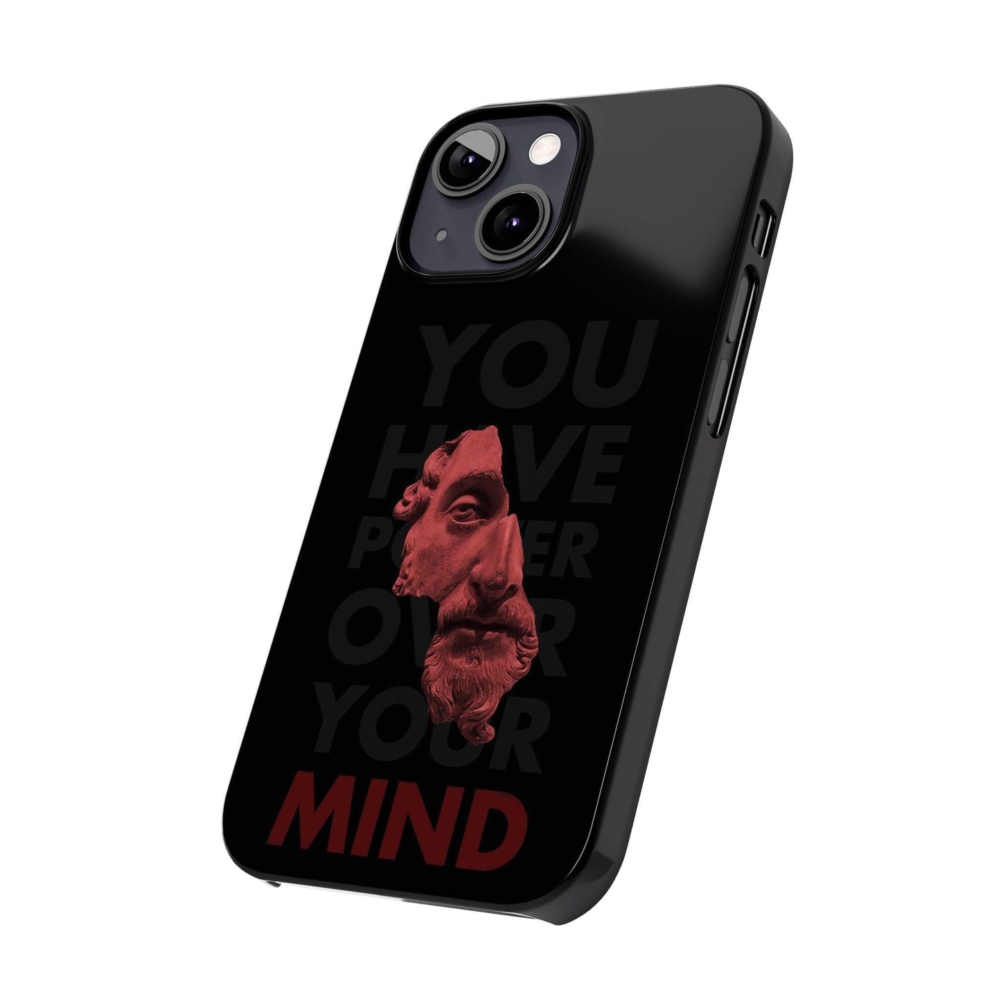 The Power Within: Red Sculpture Reflection Slim iPhone Cases - SmartHomeGoodies