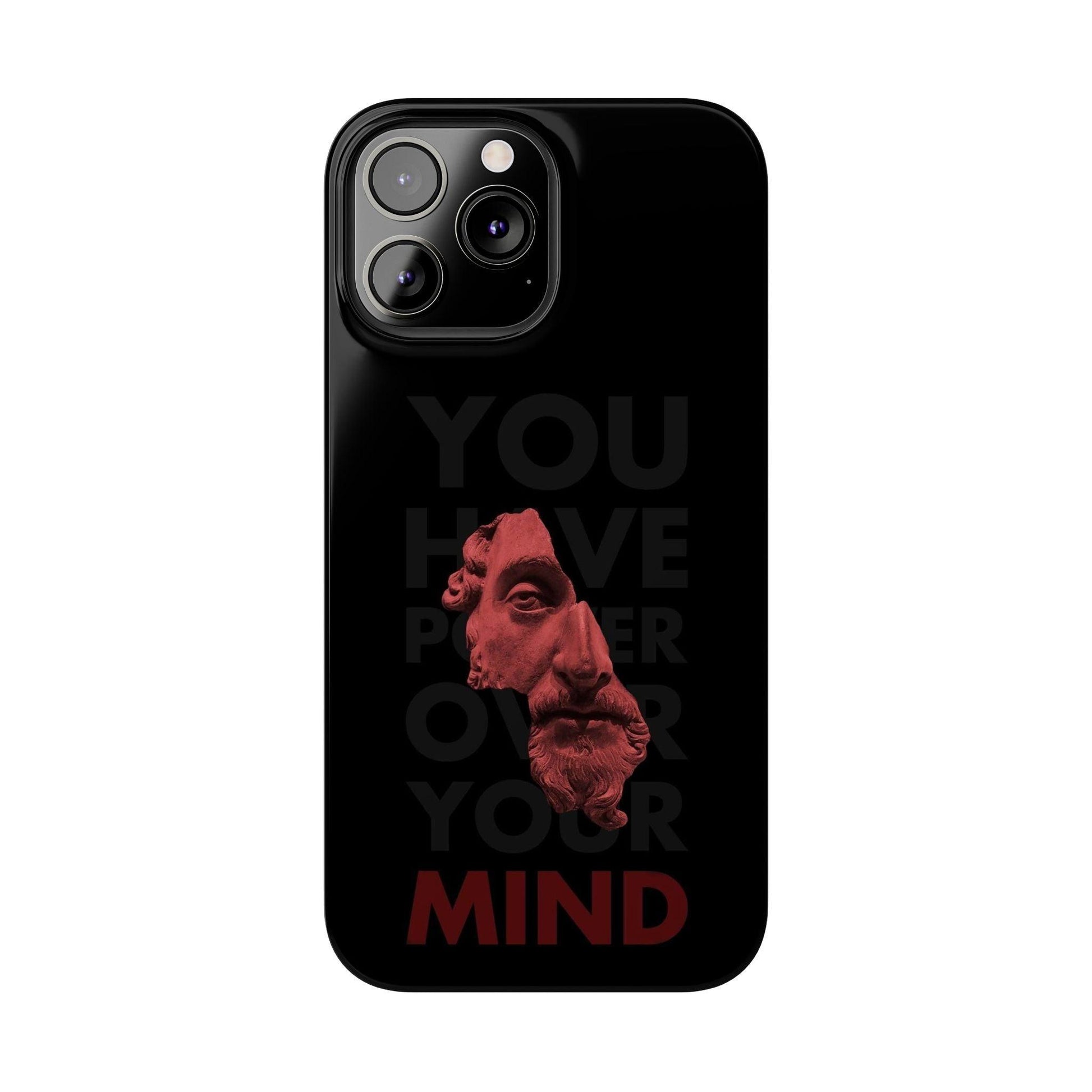 The Power Within: Red Sculpture Reflection Slim iPhone Cases - SmartHomeGoodies