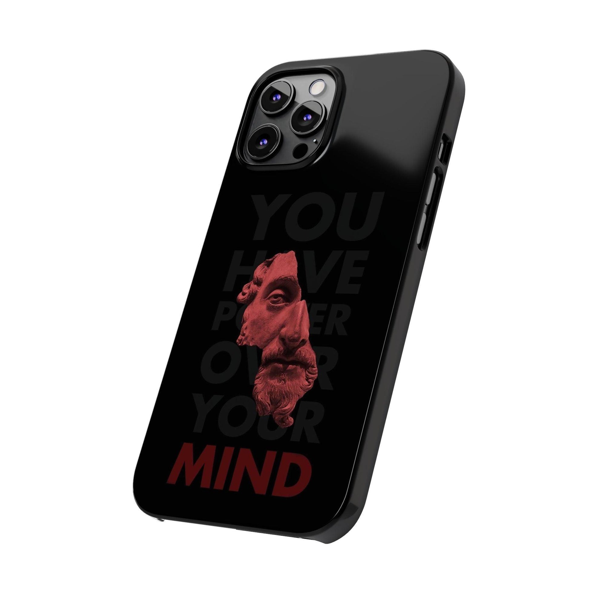 The Power Within: Red Sculpture Reflection Slim iPhone Cases - SmartHomeGoodies