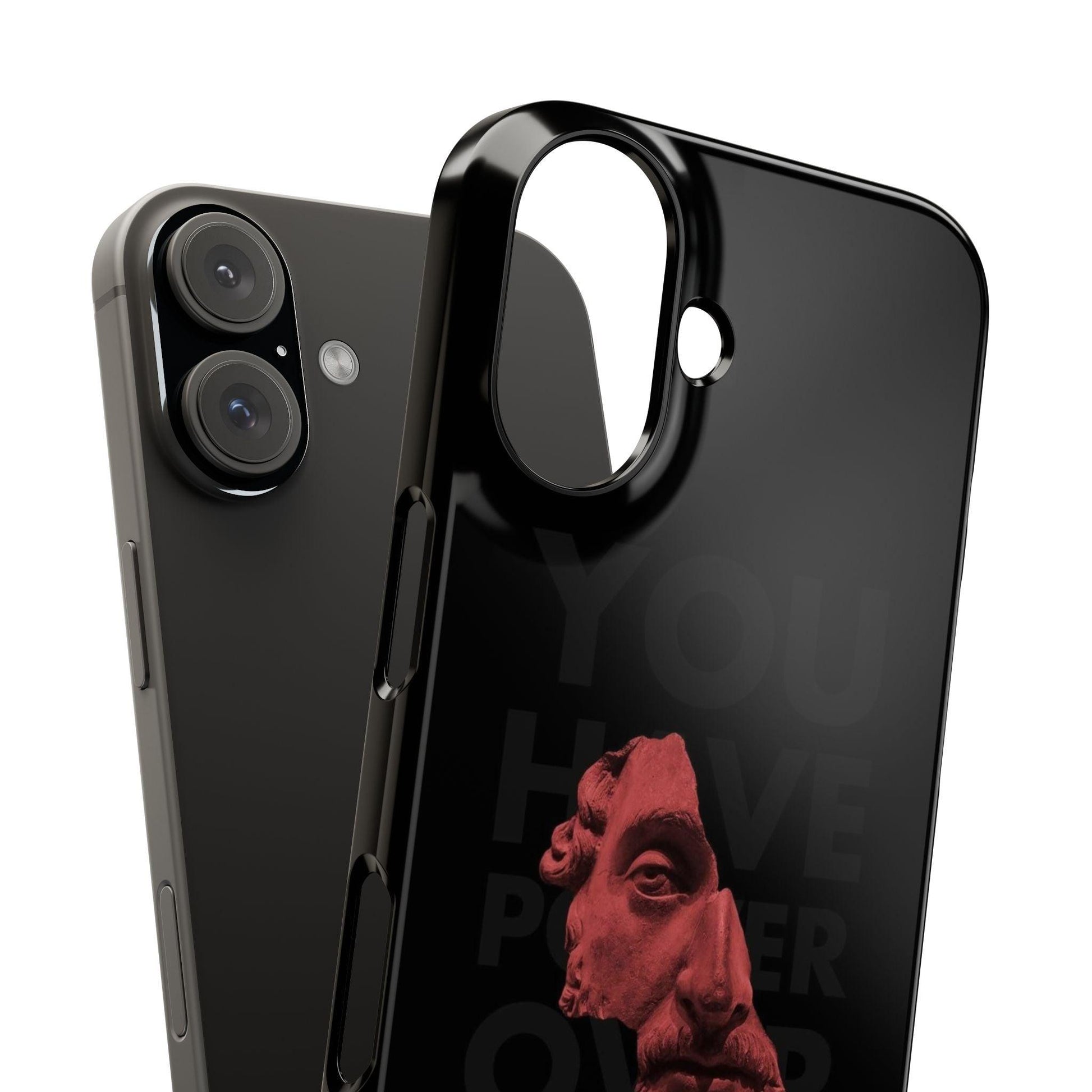 The Power Within: Red Sculpture Reflection Slim iPhone Cases - SmartHomeGoodies
