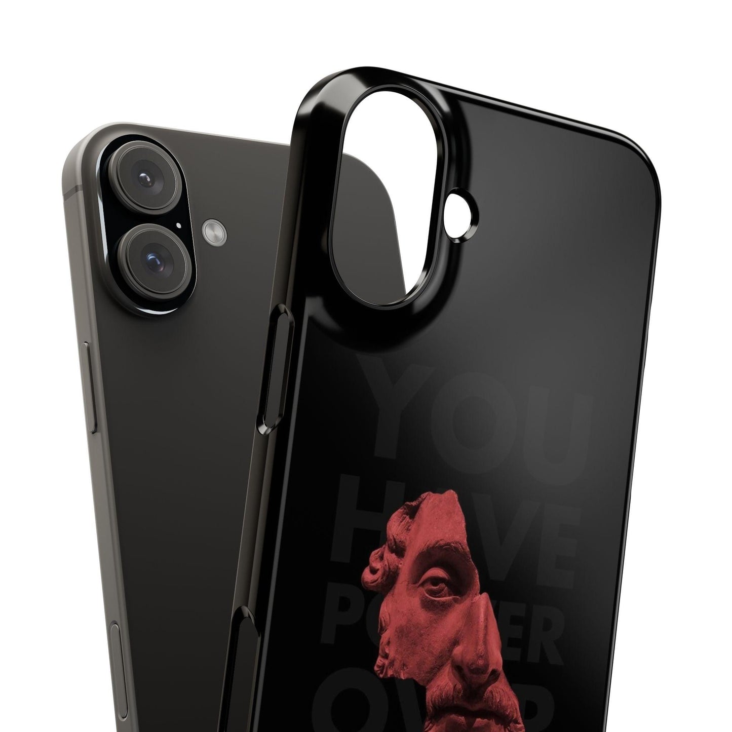 The Power Within: Red Sculpture Reflection Slim iPhone Cases - SmartHomeGoodies