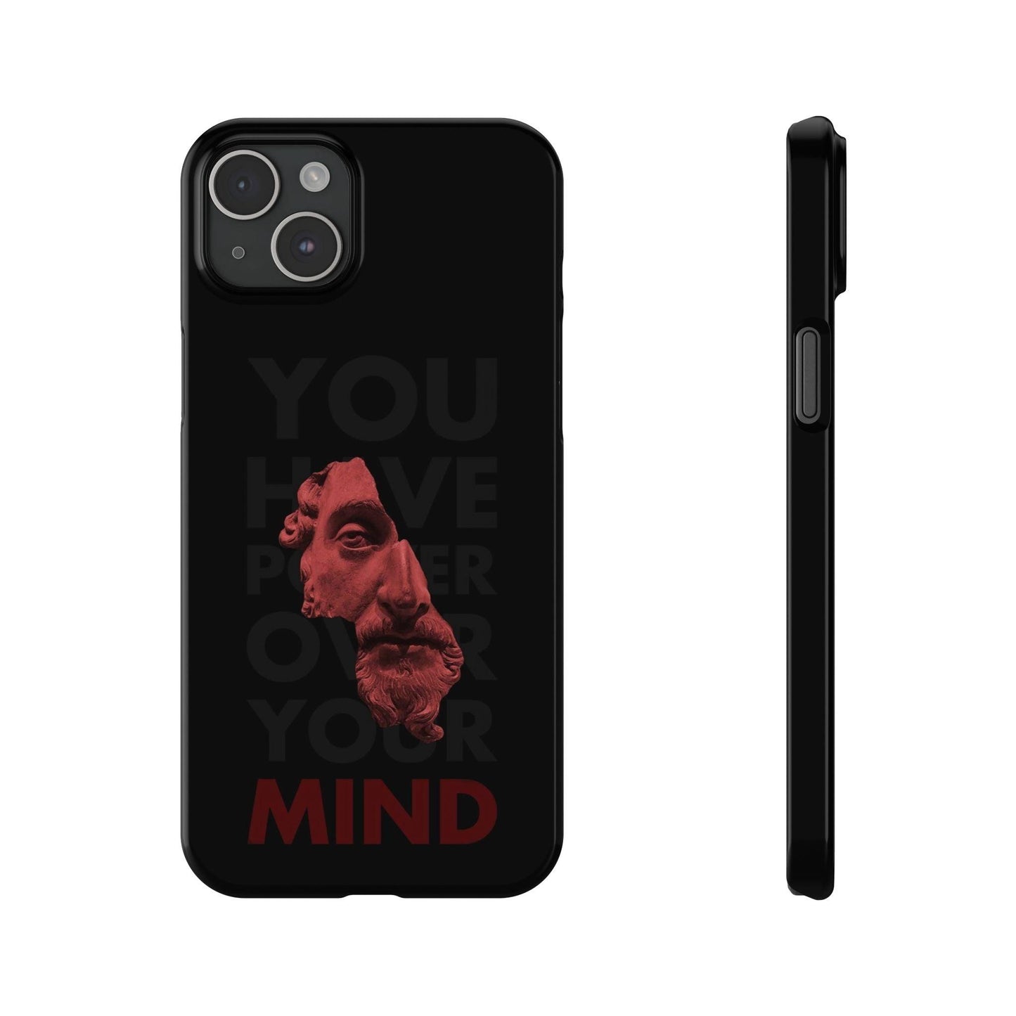 The Power Within: Red Sculpture Reflection Slim iPhone Cases - SmartHomeGoodies