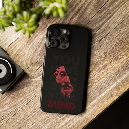 The Power Within: Red Sculpture Reflection Slim iPhone Cases - SmartHomeGoodies