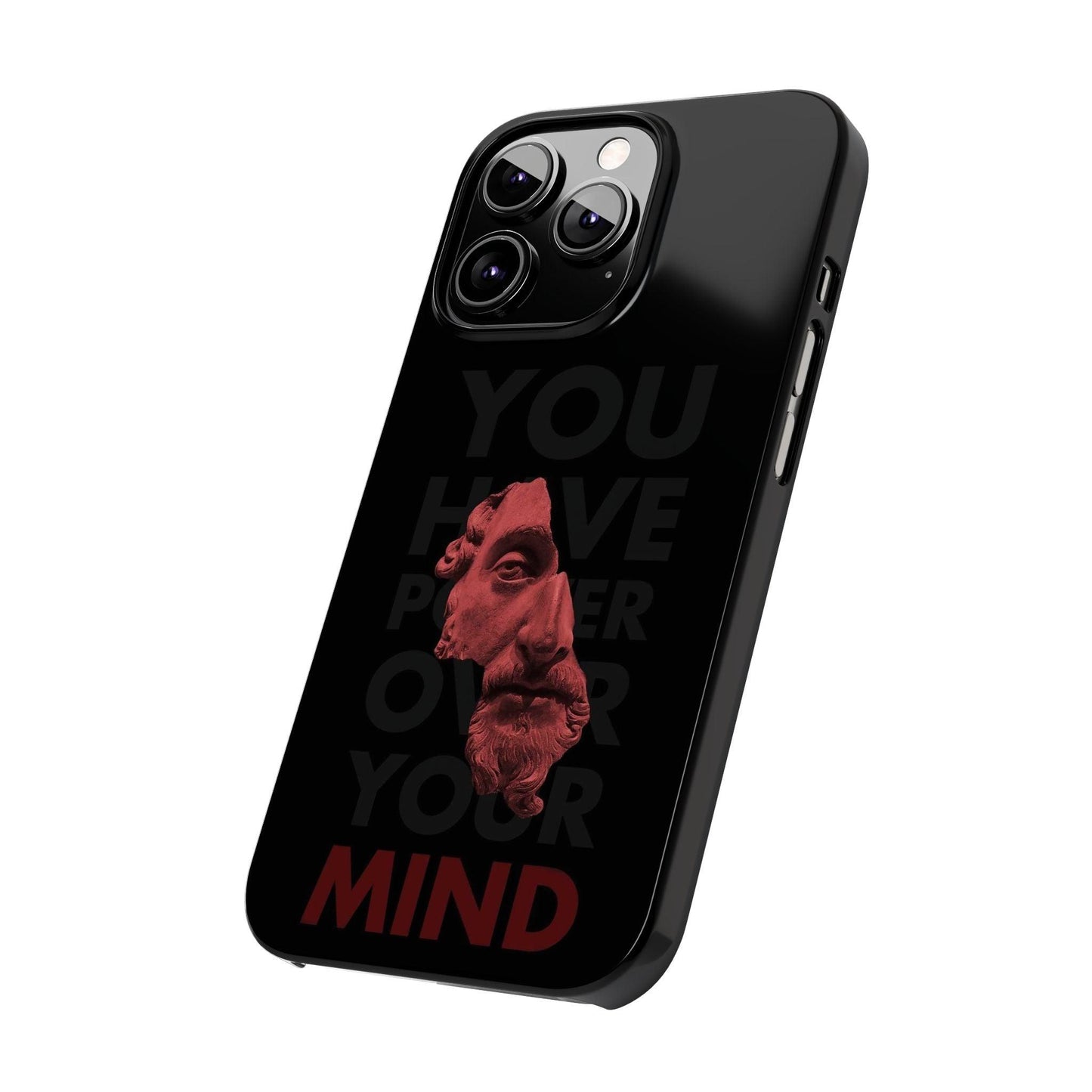 The Power Within: Red Sculpture Reflection Slim iPhone Cases - SmartHomeGoodies