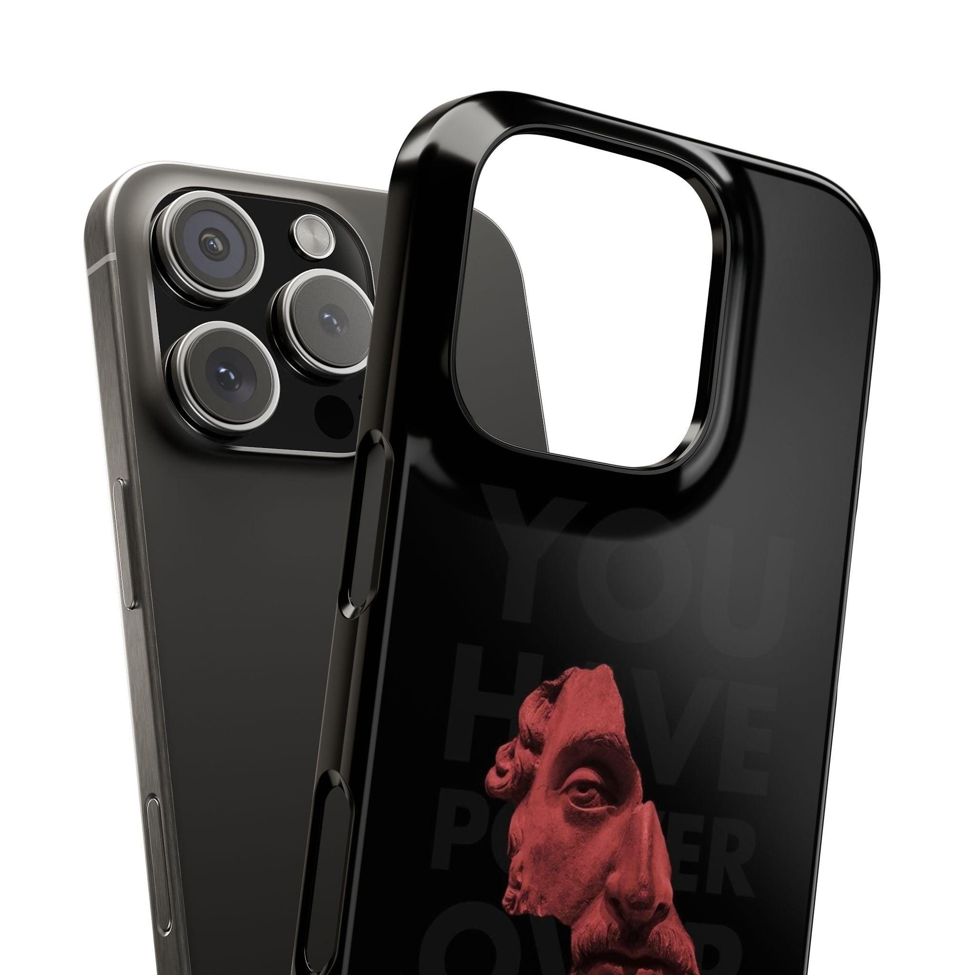 The Power Within: Red Sculpture Reflection Slim iPhone Cases - SmartHomeGoodies