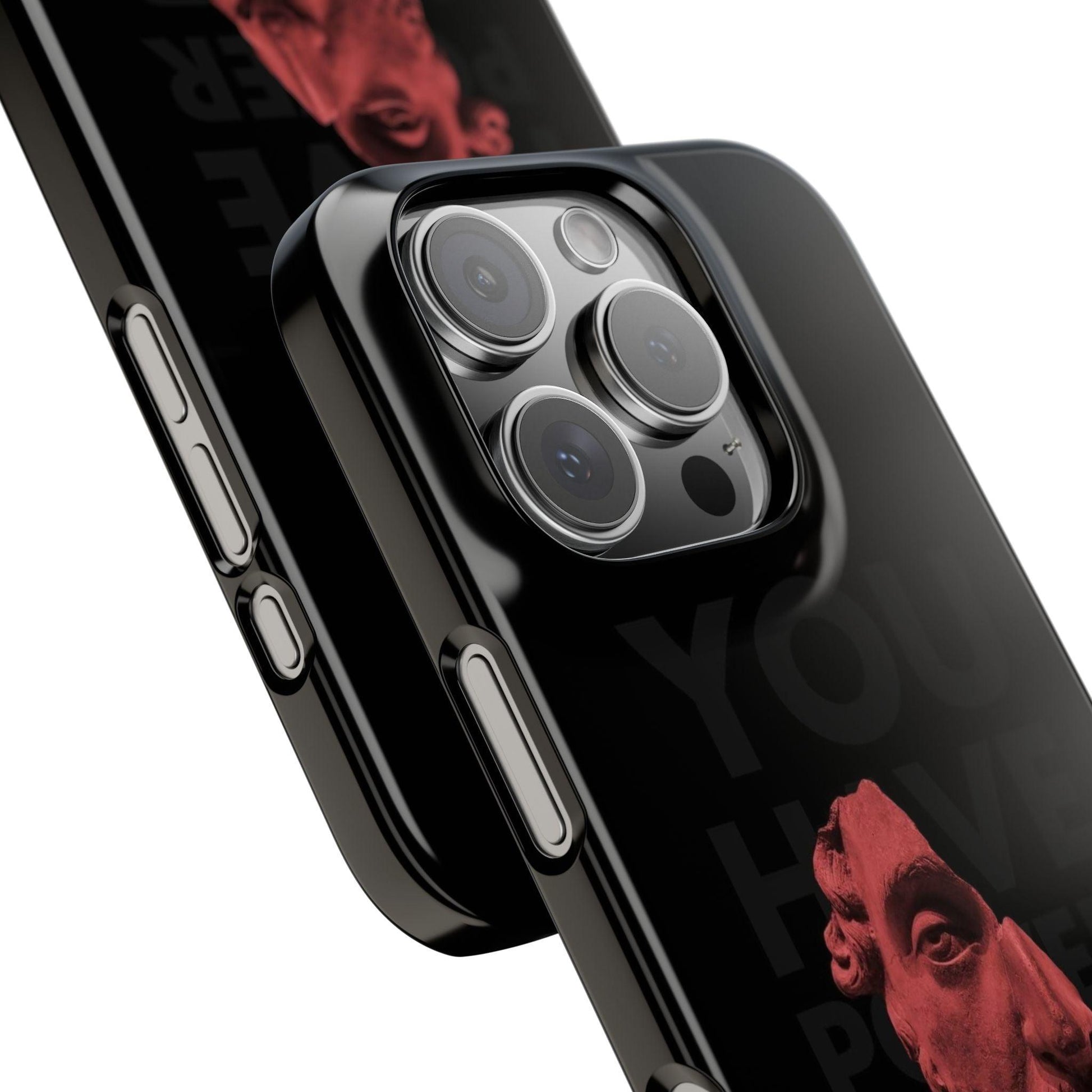 The Power Within: Red Sculpture Reflection Slim iPhone Cases - SmartHomeGoodies