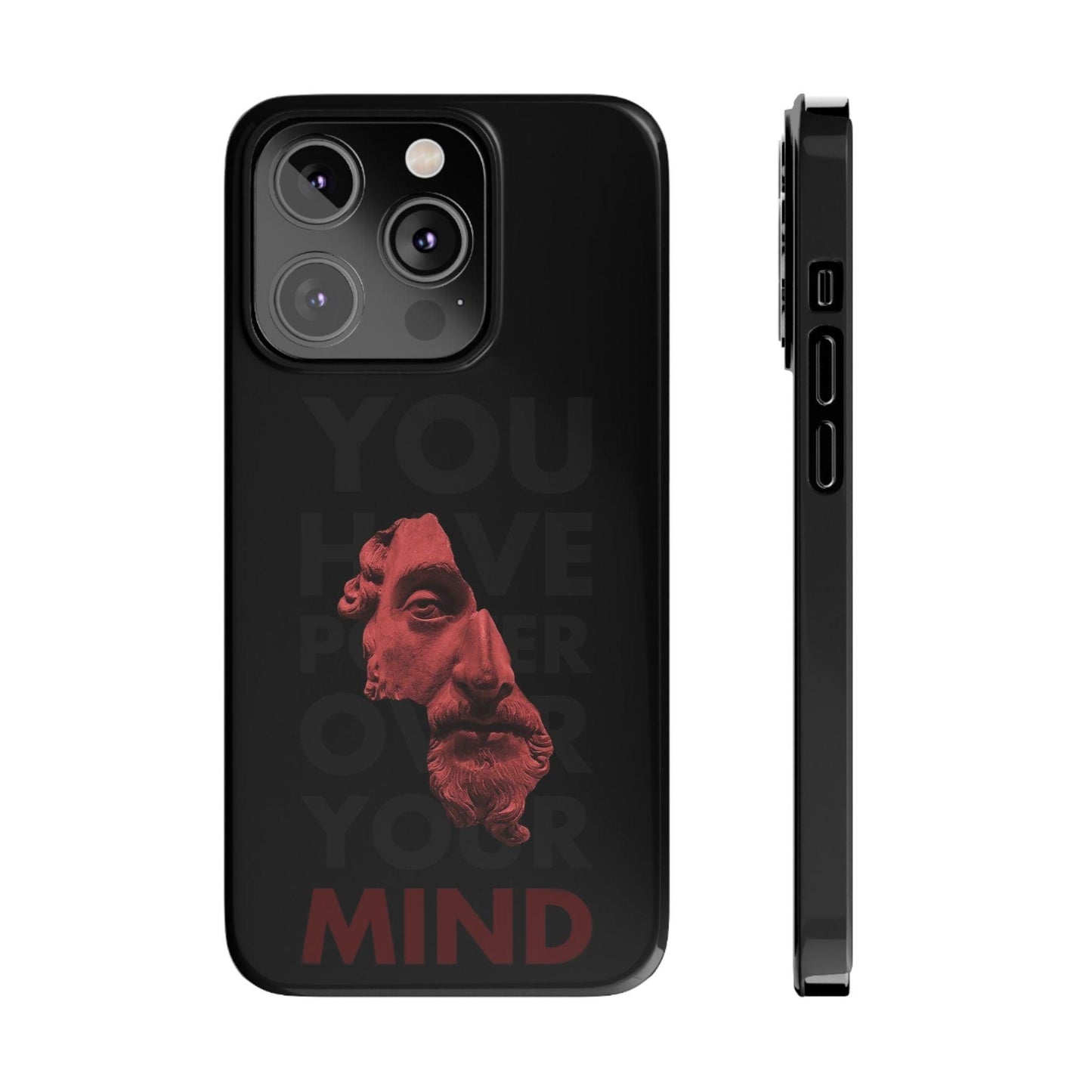 The Power Within: Red Sculpture Reflection Slim iPhone Cases - SmartHomeGoodies