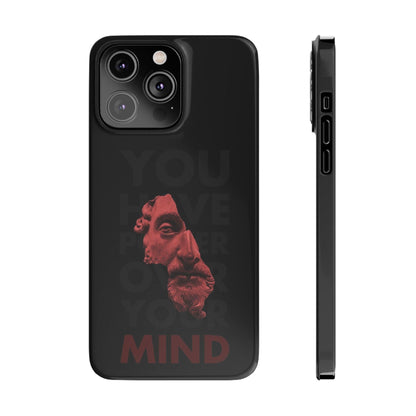 The Power Within: Red Sculpture Reflection Slim iPhone Cases - SmartHomeGoodies