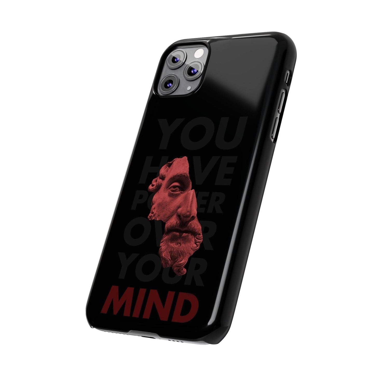 The Power Within: Red Sculpture Reflection Slim iPhone Cases - SmartHomeGoodies