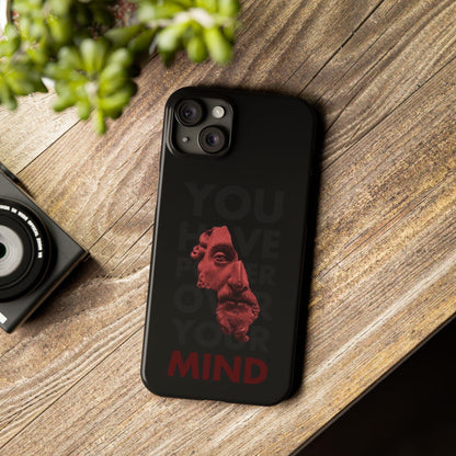 The Power Within: Red Sculpture Reflection Slim iPhone Cases - SmartHomeGoodies