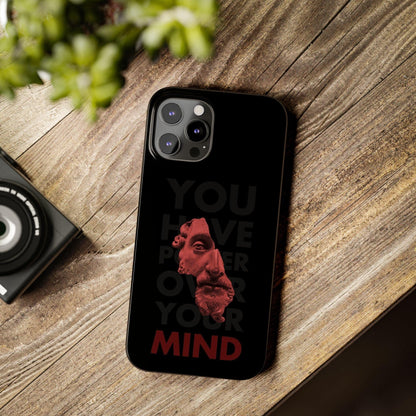 The Power Within: Red Sculpture Reflection Slim iPhone Cases - SmartHomeGoodies