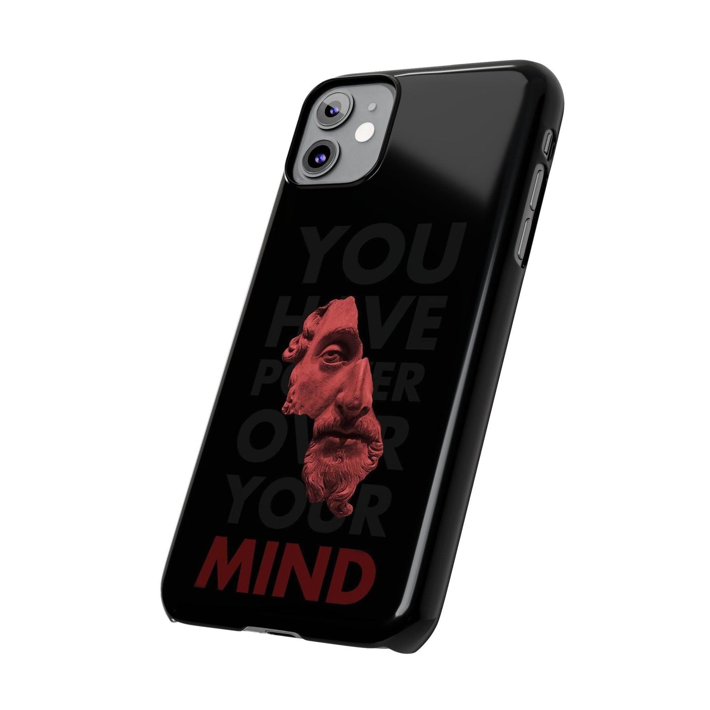 The Power Within: Red Sculpture Reflection Slim iPhone Cases - SmartHomeGoodies