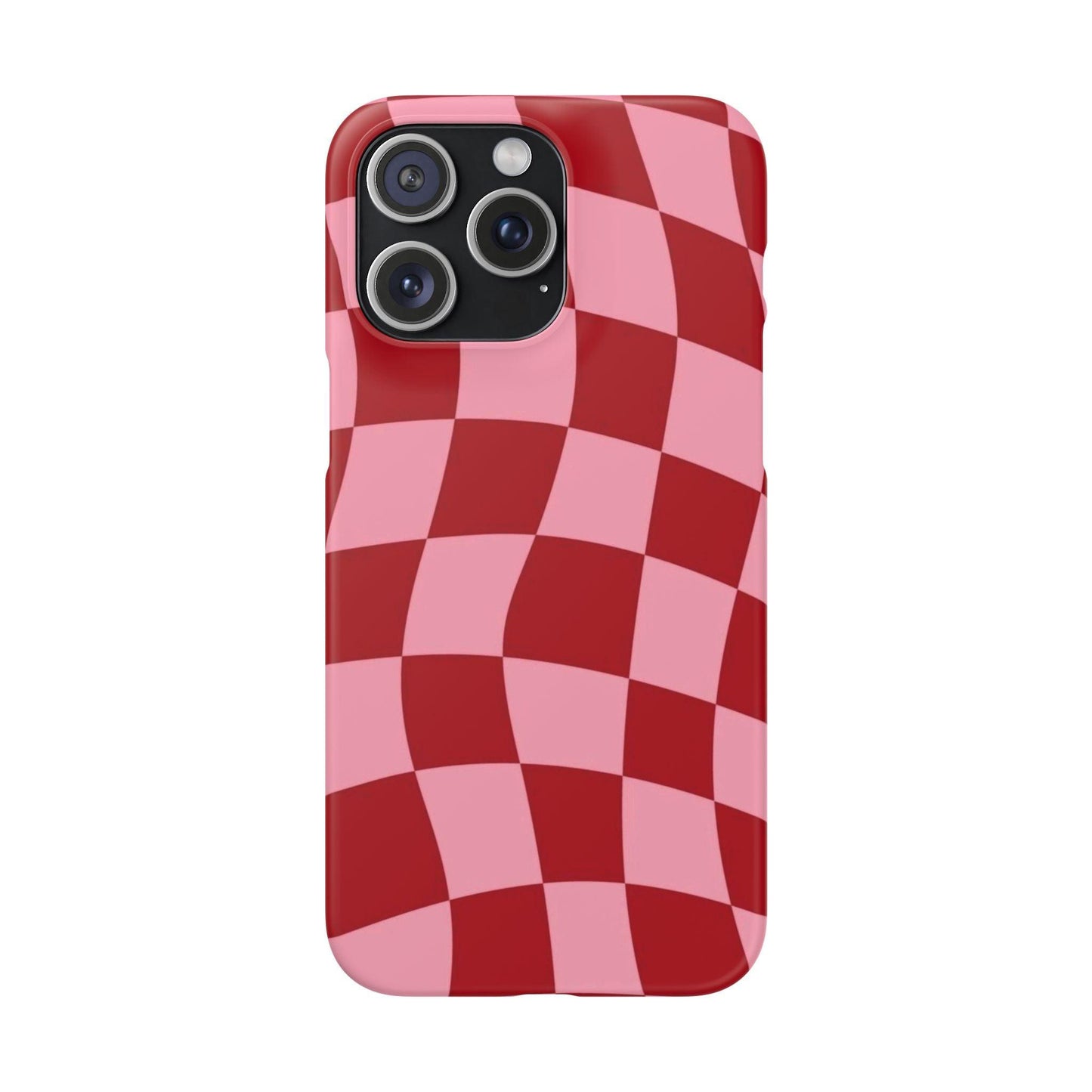 Twist & Check Red Snap iPhone Cases - SmartHomeGoodies
