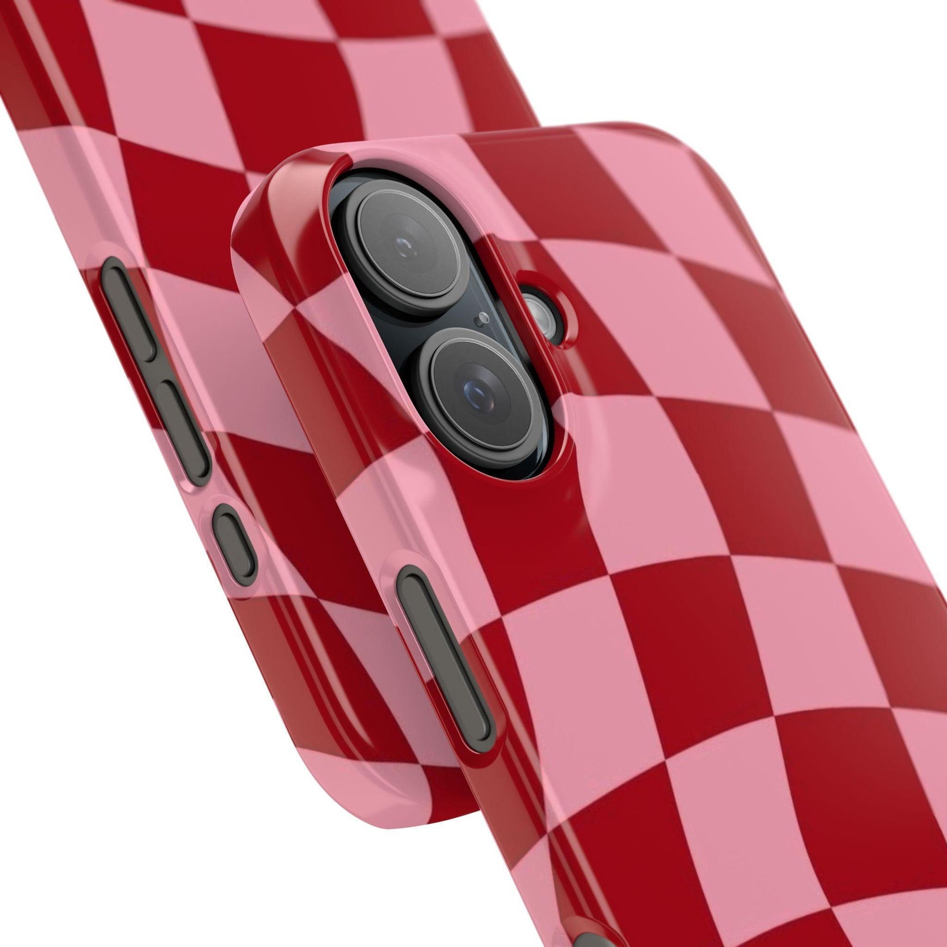 Twist & Check Red Snap iPhone Cases - SmartHomeGoodies