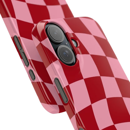Twist & Check Red Snap iPhone Cases - SmartHomeGoodies