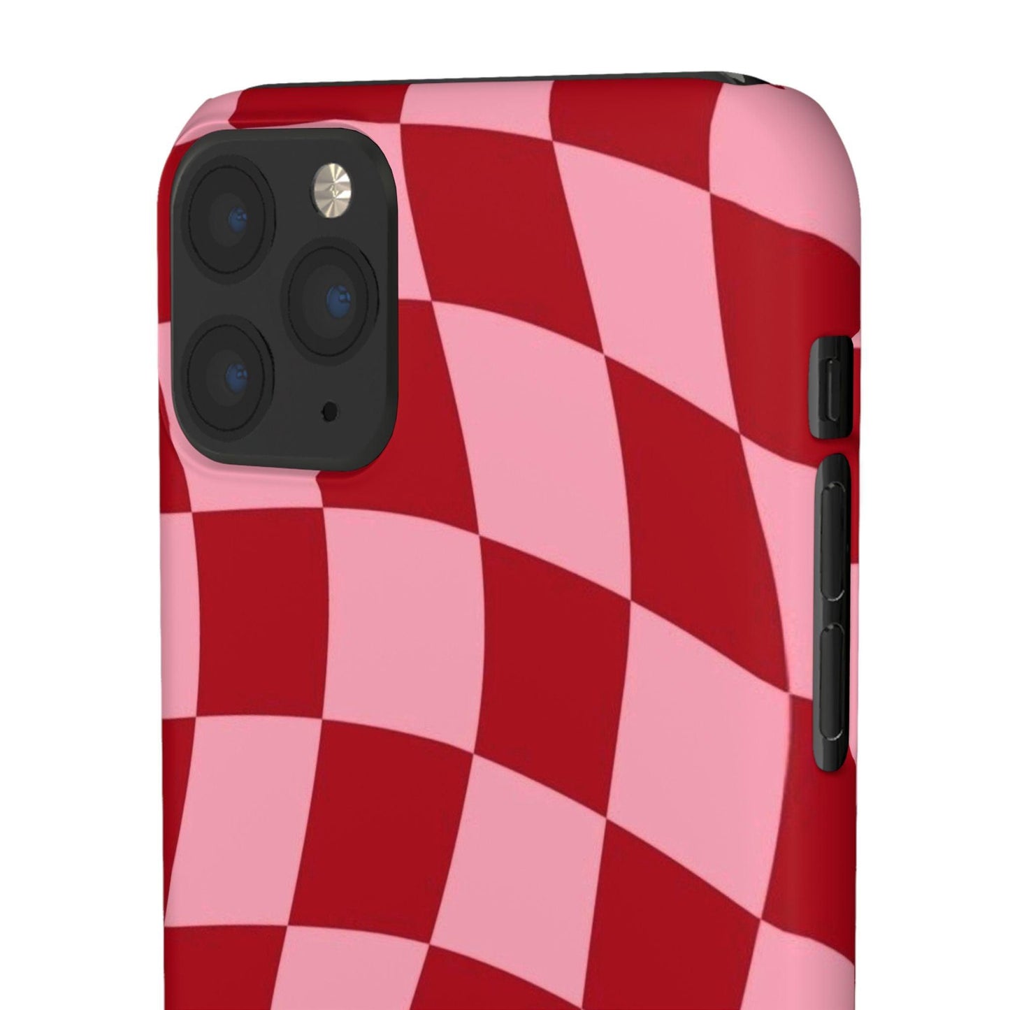 Twist & Check Red Snap iPhone Cases - SmartHomeGoodies