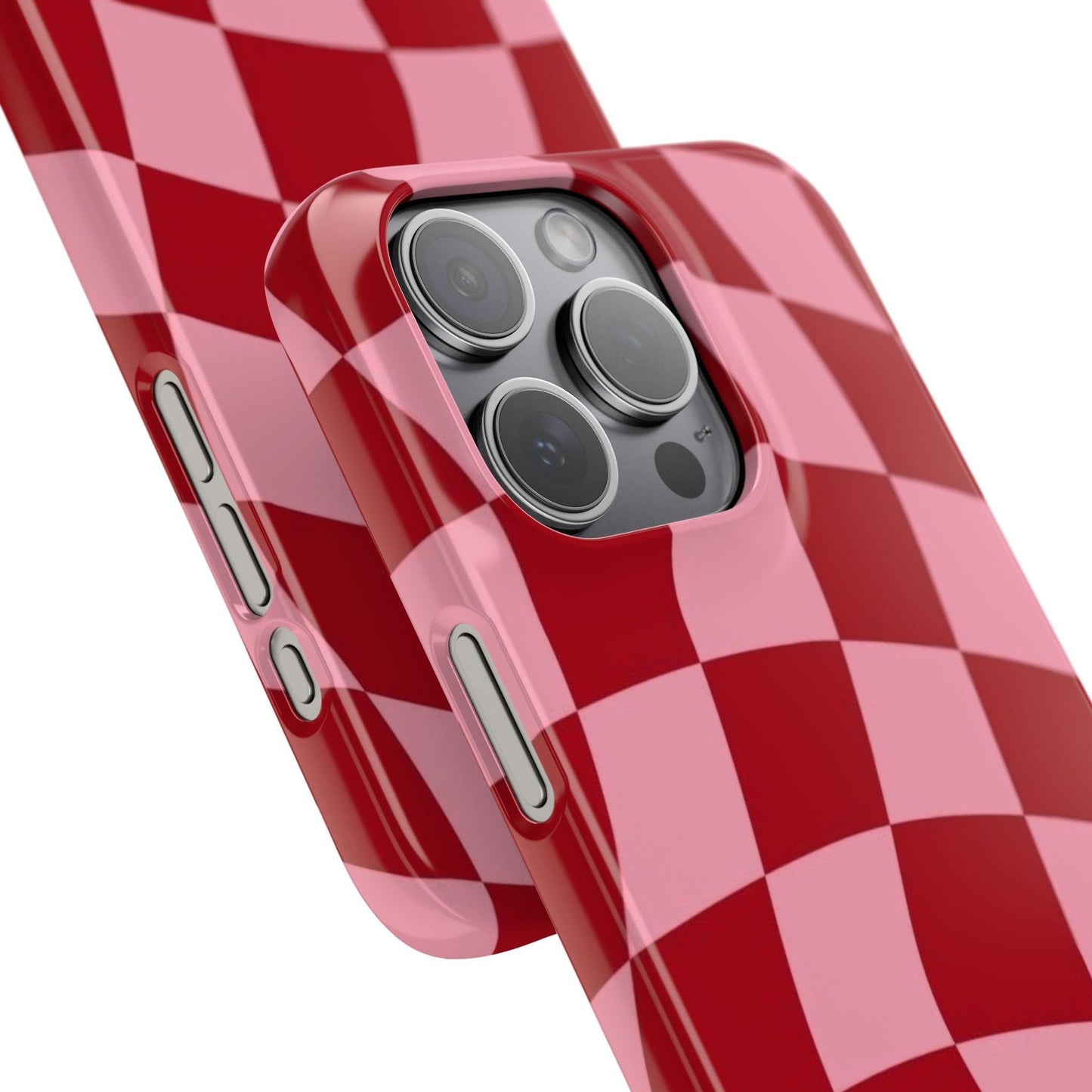 Twist & Check Red Snap iPhone Cases - SmartHomeGoodies