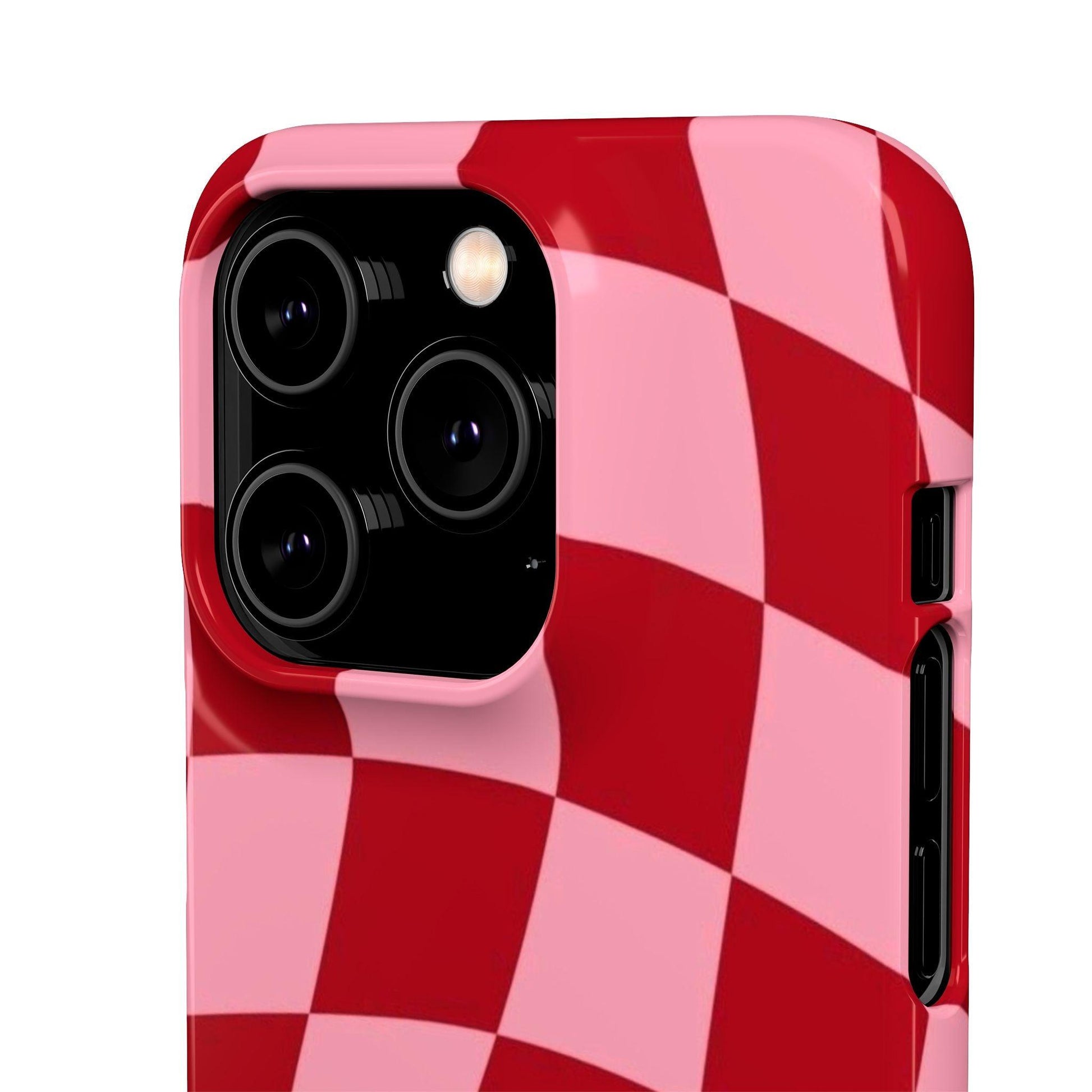 Twist & Check Red Snap iPhone Cases - SmartHomeGoodies