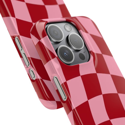 Twist & Check Red Snap iPhone Cases - SmartHomeGoodies
