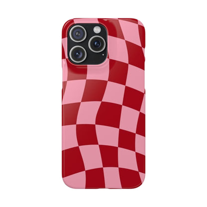 Twist & Check Red Snap iPhone Cases - SmartHomeGoodies