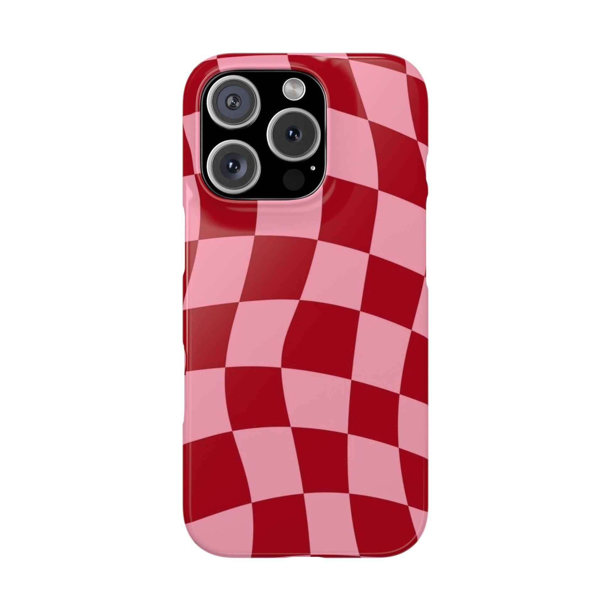 Twist & Check Red Snap iPhone Cases - SmartHomeGoodies