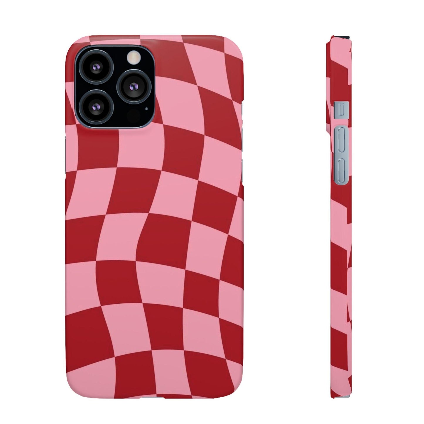 Twist & Check Red Snap iPhone Cases - SmartHomeGoodies