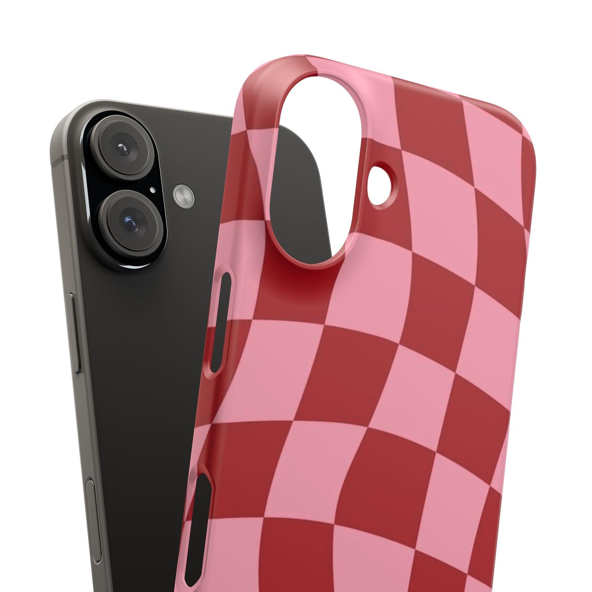 Twist & Check Red Snap iPhone Cases - SmartHomeGoodies