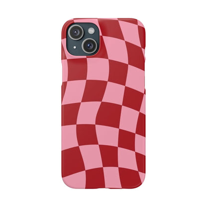 Twist & Check Red Snap iPhone Cases - SmartHomeGoodies