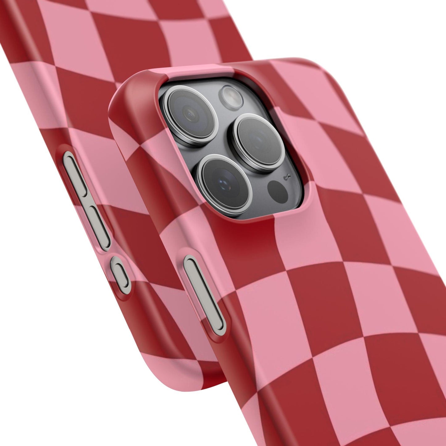 Twist & Check Red Snap iPhone Cases - SmartHomeGoodies