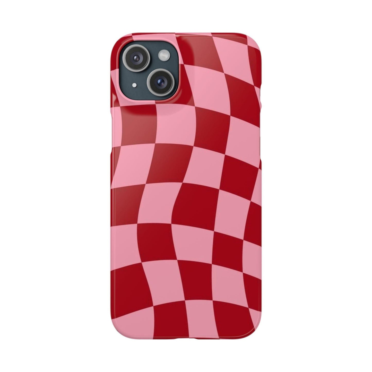 Twist & Check Red Snap iPhone Cases - SmartHomeGoodies