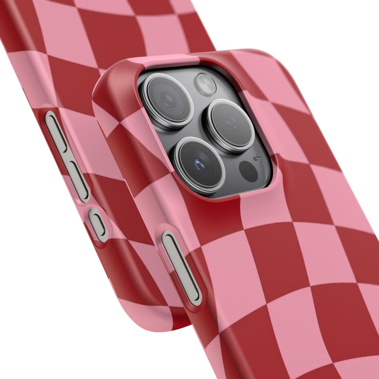 Twist & Check Red Snap iPhone Cases - SmartHomeGoodies